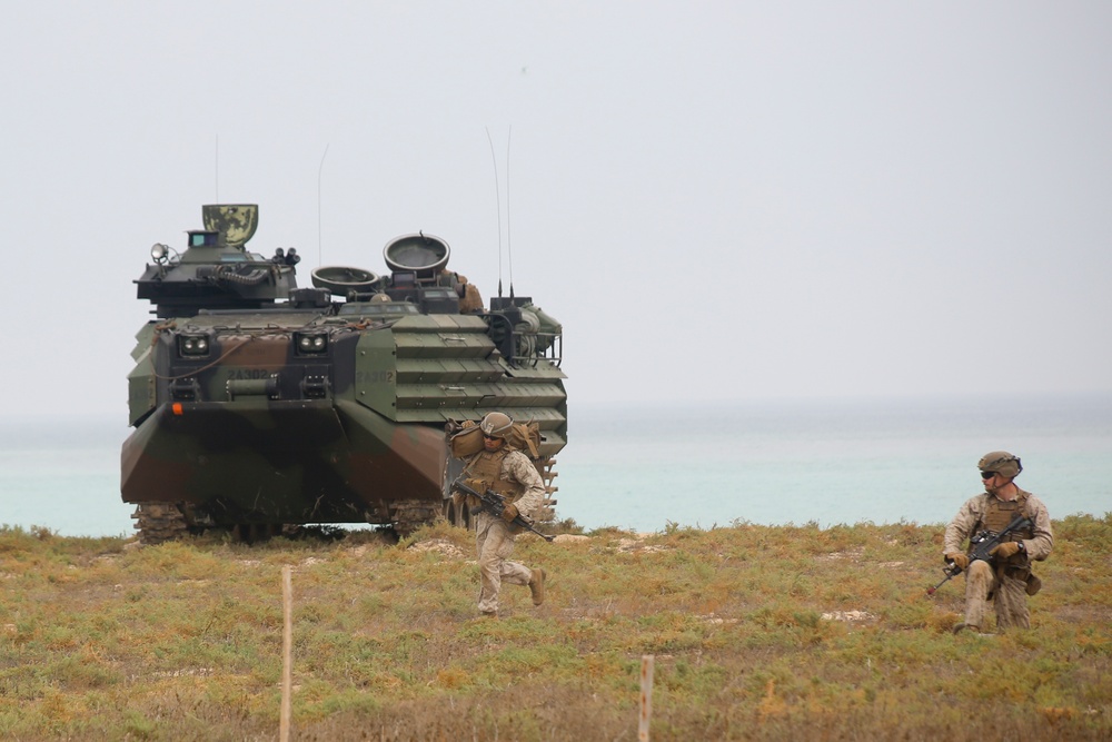 Golf Company conducts amphibious raid training on Karan Island, Saudi Arabia