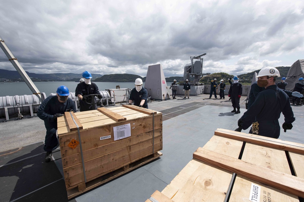 USS New Orleans Ammunition Onload