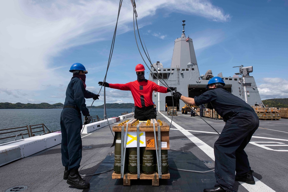 USS New Orleans Ammunition Onload