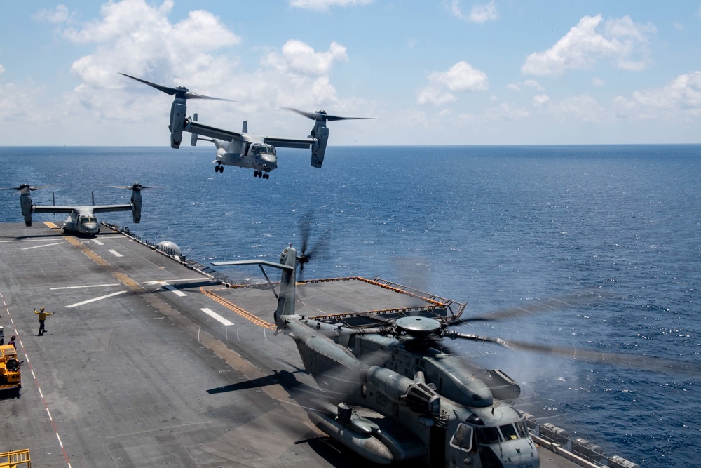 USS America (LHA 6) Conducts Flight Operations April 20, 2020