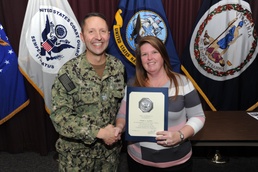 Financial Management Analyst Selected as CSCS Civilian of the Quarter