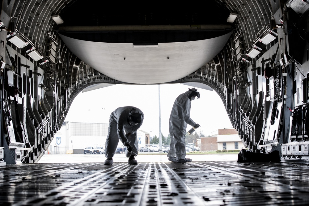 Aircraft disinfection