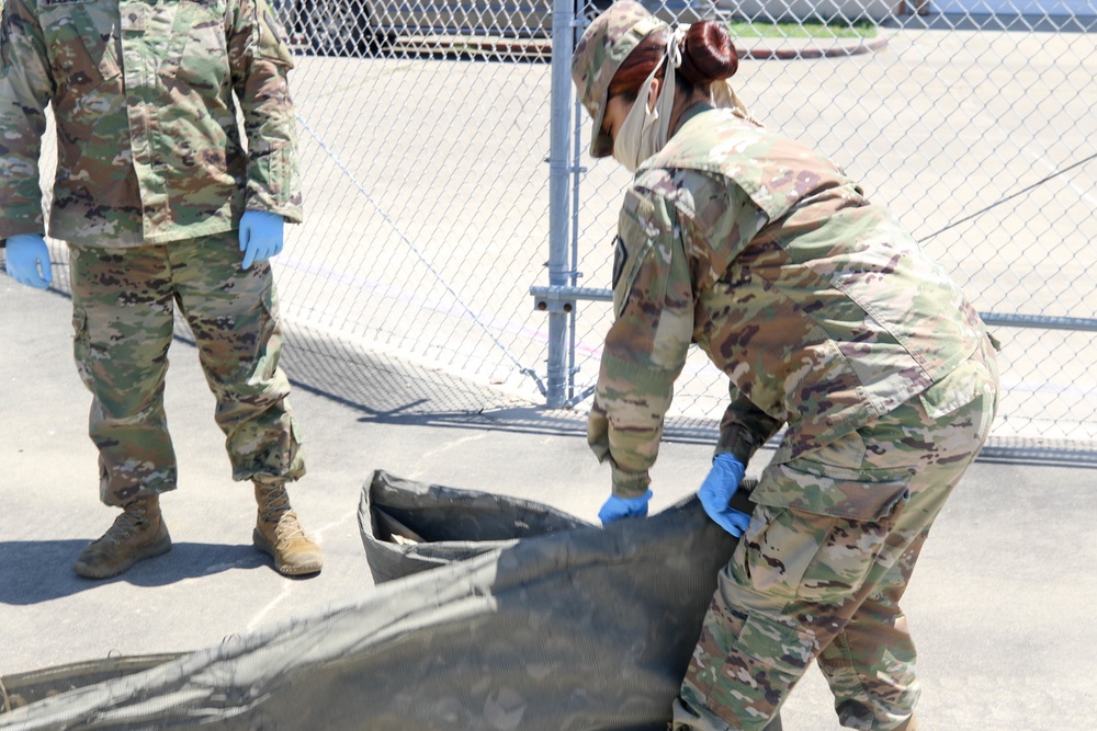 386th Forward Support Company Conducts a Sustainment Mission in Corpus Christi, Texas