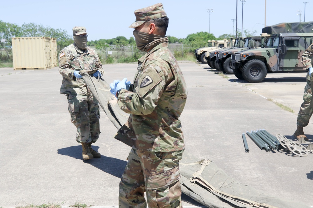 386th Forward Support Company Conducts a Sustainment Mission in Corpus Christi, Texas