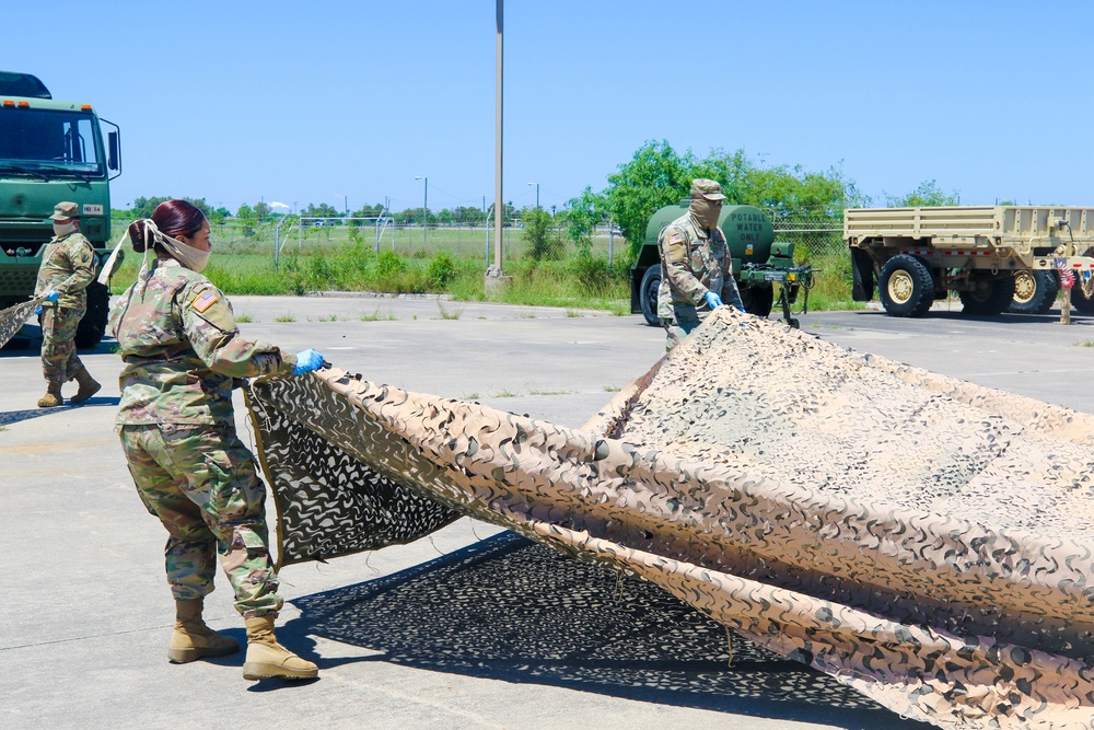 386th Forward Support Company Conducts a Sustainment Mission in Corpus Christi, Texas