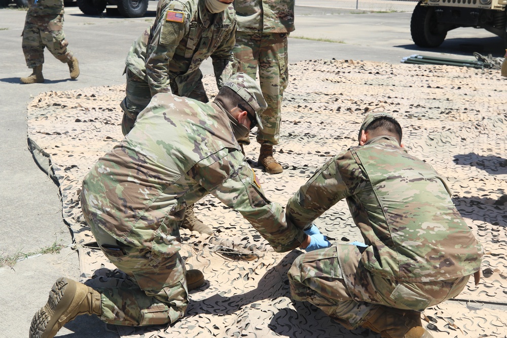 386th Forward Support Company Conducts a Sustainment Mission in Corpus Christi, Texas