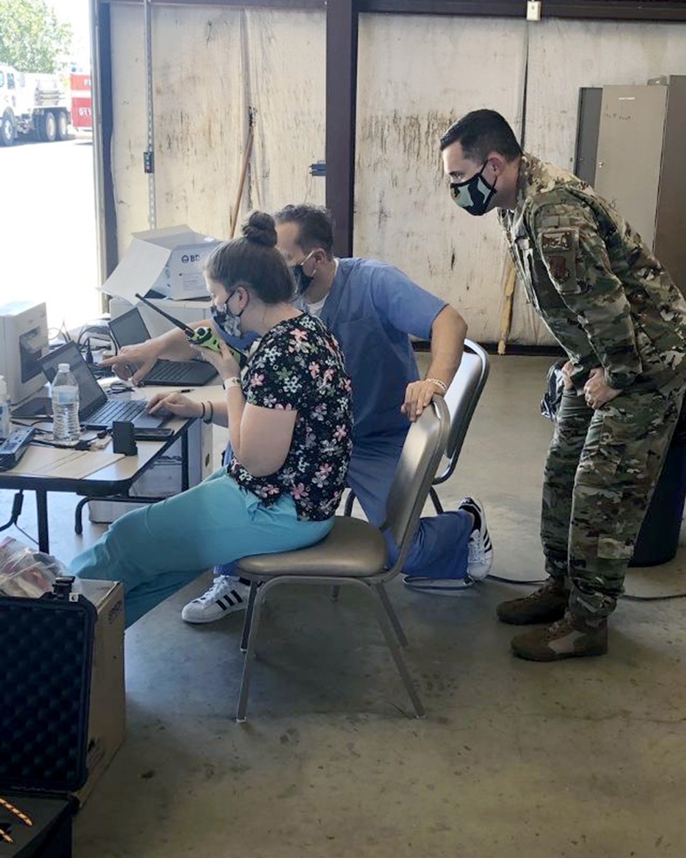 149th Medical Group members assist in medical testing for COVID-19 response