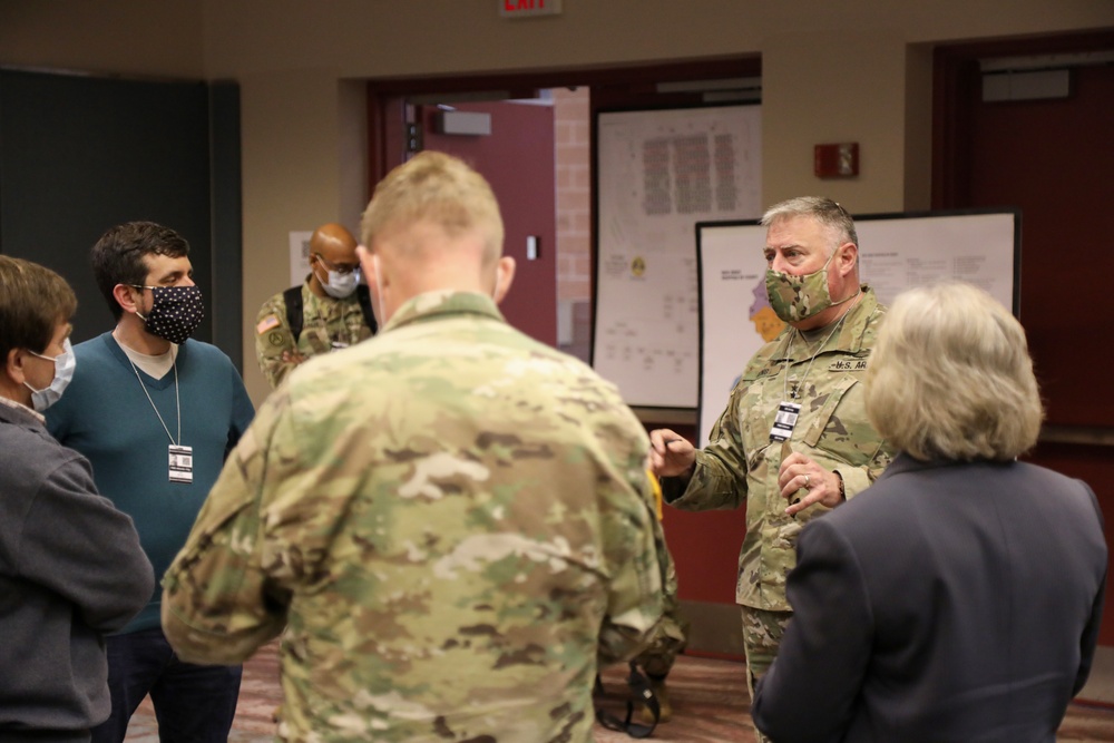 Task Force 51 Commander, Major General John King, visits Atlantic City Medical Field Station