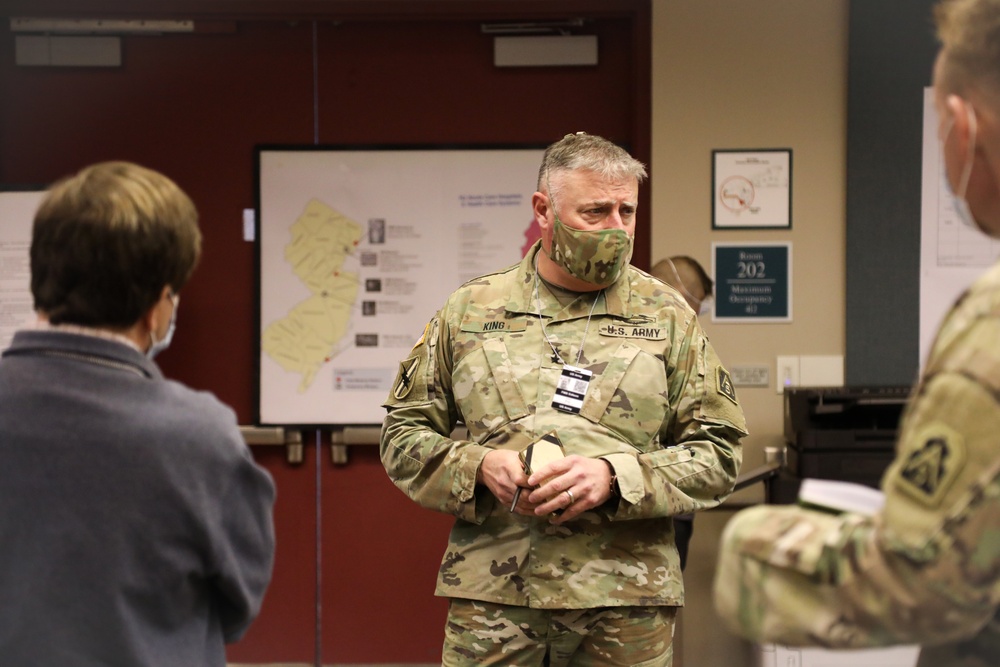 Task Force 51 Commander, Major General John King, visits Atlantic City Medical Field Station