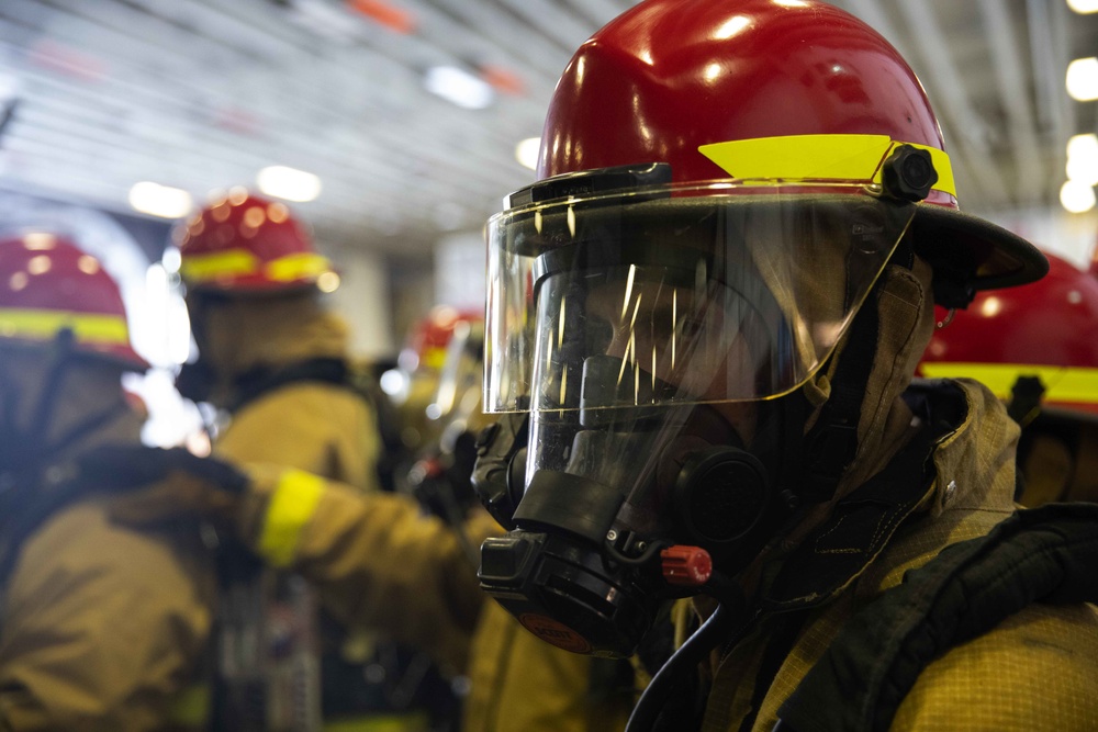 Hangar Bay Fire Fighting, USS BATAAN (LHD 5)