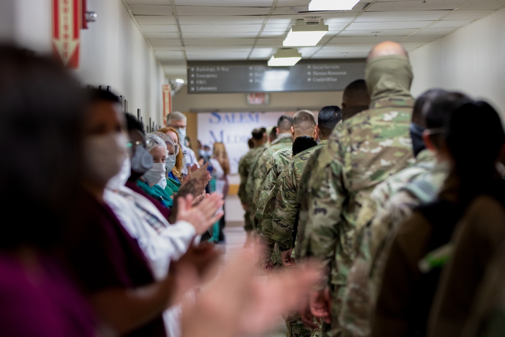 UAMTF 352-5 Soldiers Arrive at Salem Medical Center, N.J.