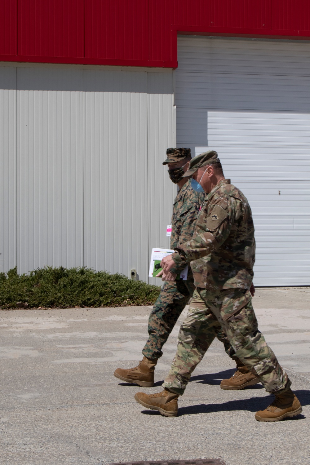 Major General Stephen Neary Tours Vermont National Guard Alternate Healthcare Facility