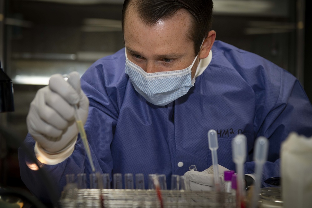 Daily Operations in the Blood Bank Aboard USNS Comfort