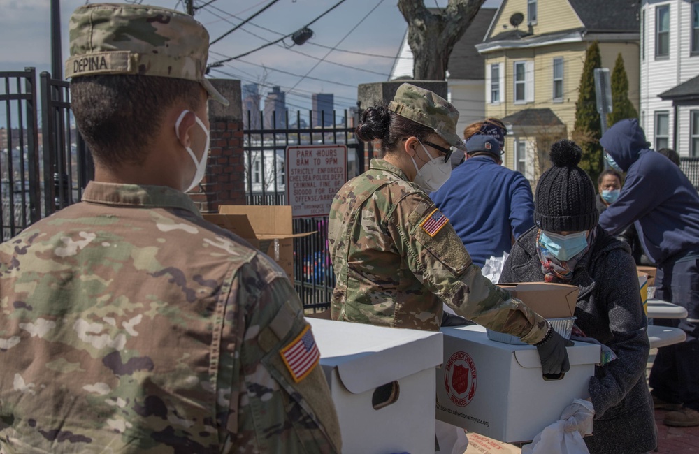 Mass. Guard helps Chelsea ensure food security for residents
