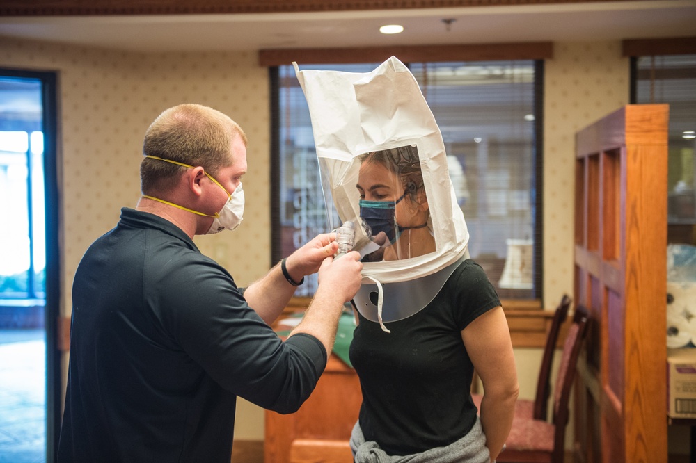 15th CST Performs N95 Mask Fit Tests