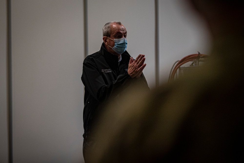 Gov. Phil Murphy tours Atlantic City Federal Medical Station