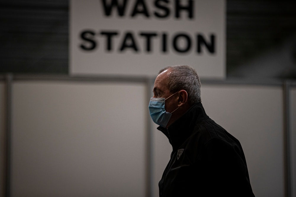Gov. Phil Murphy tours Atlantic City Federal Medical Station