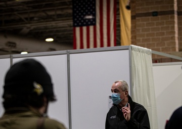 Gov. Phil Murphy tours Atlantic City Federal Medical Station