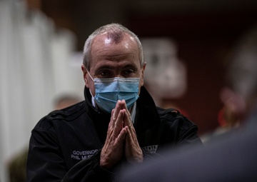 Gov. Phil Murphy tours Atlantic City Federal Medical Station