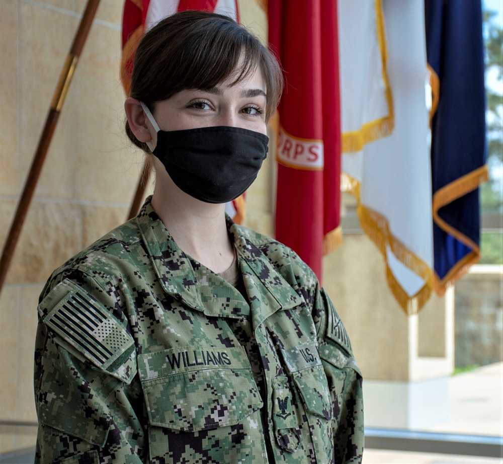 I Am Navy Medicine, stopping the spread of COVID-19: Hospital Corpsman 3rd Class Taylor Williams