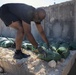 Soldiers fill sandbags and increase force protection measures