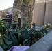 Soldiers fill sandbags and increase force protection measures