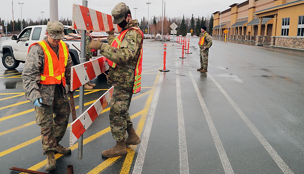 Staging Expedient Food Bank Lot