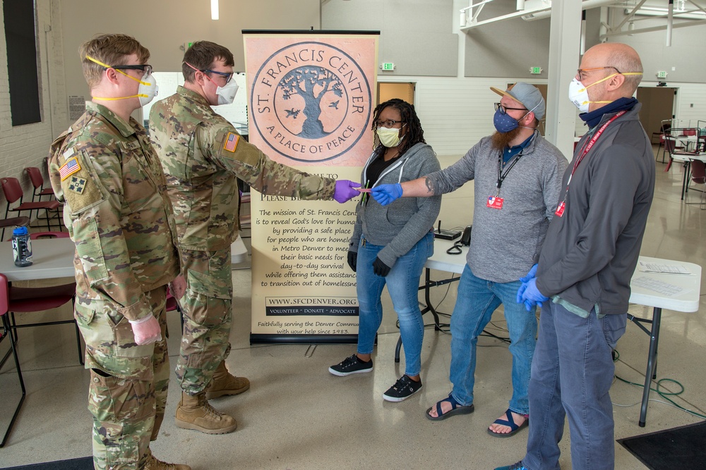 Colorado National Guard Members support the COVID-19 Response Efforts