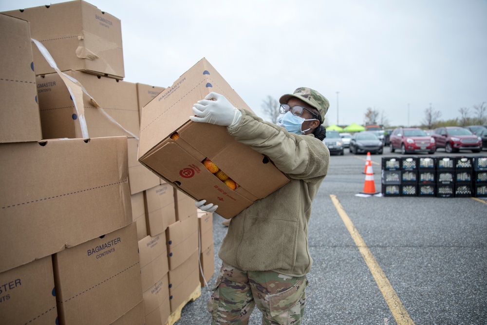 Delaware National Guard assists Food Bank of Delaware