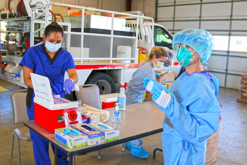 Texas National Guard Supports Mobile Testing Teams