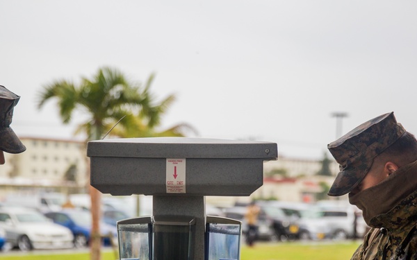 Camp Hansen implements social distancing practices