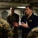 31st MEU Marine awarded by Rear Adm. Kacher aboard USS America