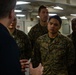 31st MEU Marine awarded by Rear Adm. Kacher aboard USS America