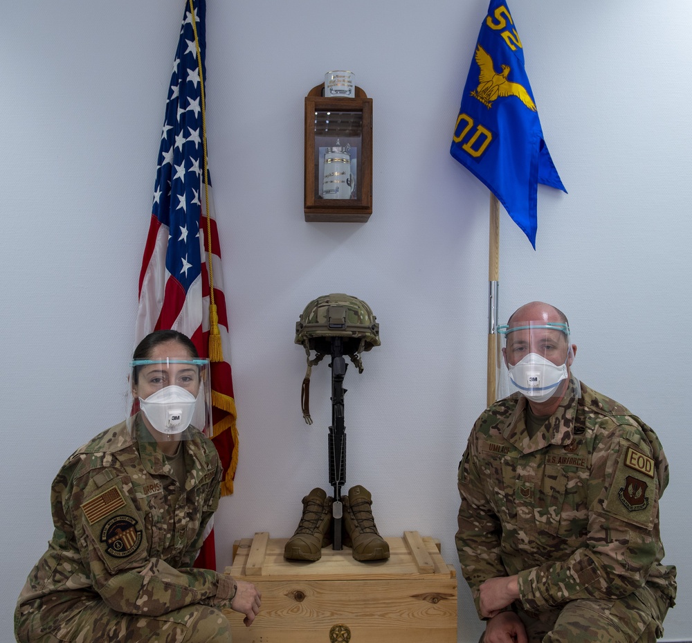 EOD and MXS protects Spangdahlem from COVID-19 through 3-D printed face shields