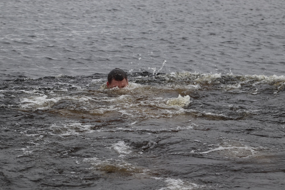 CWOC Class 20-05 students complete cold-water immersion training at Fort McCoy