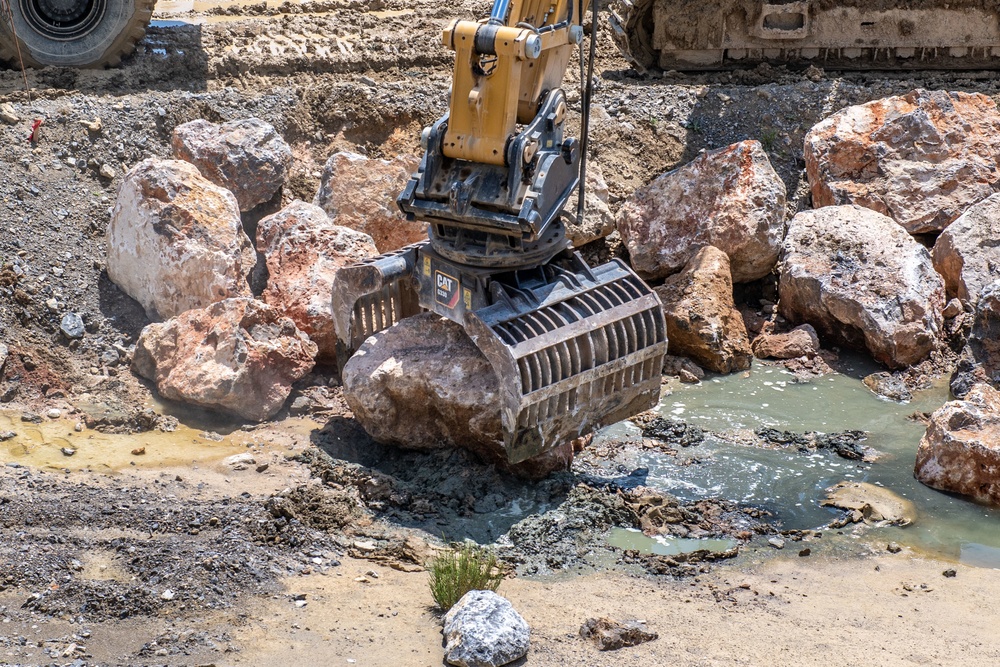 NMCB 1 continues Cliff Erosion Prevention Project on Naval Station Rota