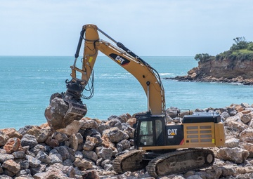 NMCB 1 continues Cliff Erosion Prevention Project on Naval Station Rota