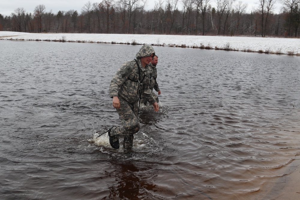 CWOC Class 20-05 students complete cold-water immersion training at Fort McCoy