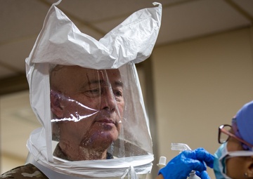 Lieutenant General Charles D. Luckey visits University Hospital, Newark, NJ