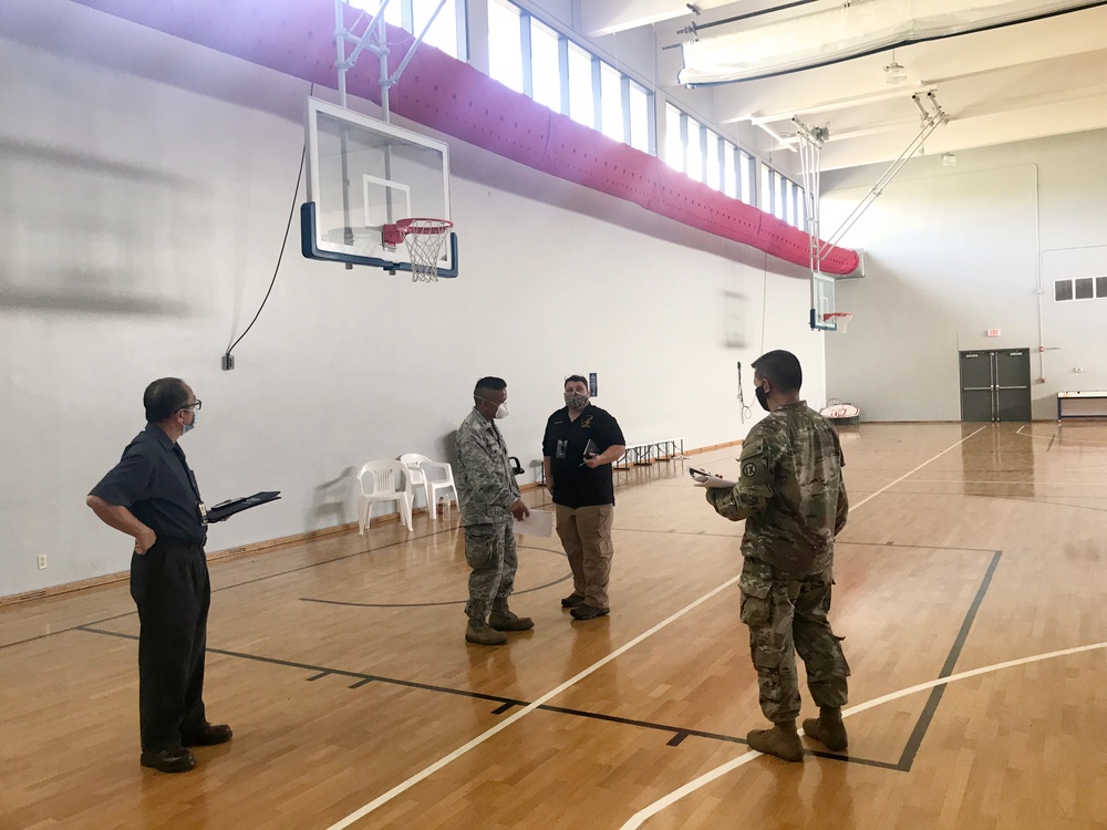 USACE assesses Guam basketball site for potential future Alternate Care Facility