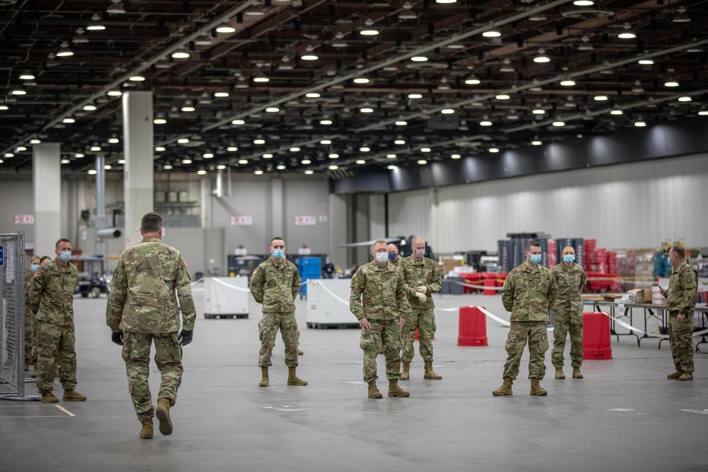 Unites States Secretary of the Army visits the TCF Center