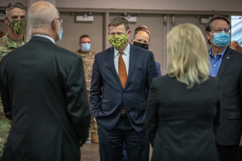 Unites States Secretary of the Army visits the TCF Center