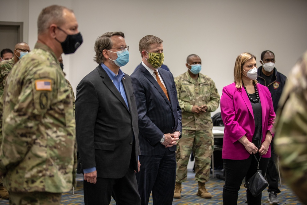 Unites States Secretary of the Army visits the TCF Center