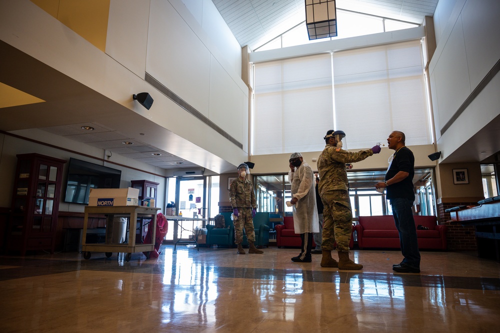 21st WMD-CST support Menlo Park Veterans Memorial Home medical staff