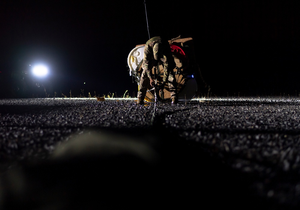 ADSB recovers cargo during training