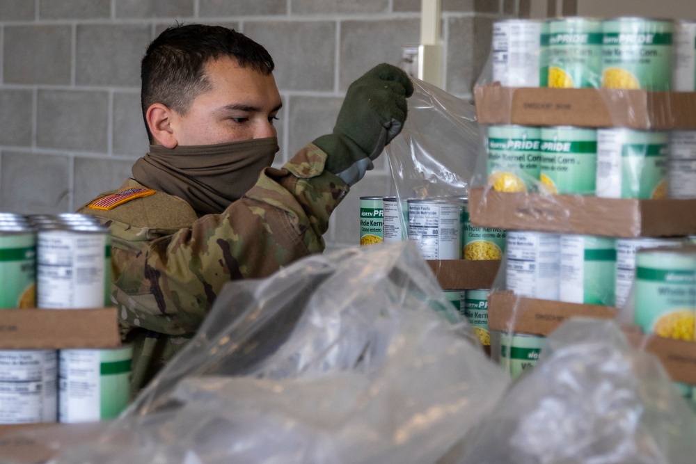 Nebraska National Guard supports food bank operations