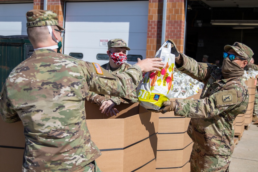 Nebraska National Guard supports food bank operations