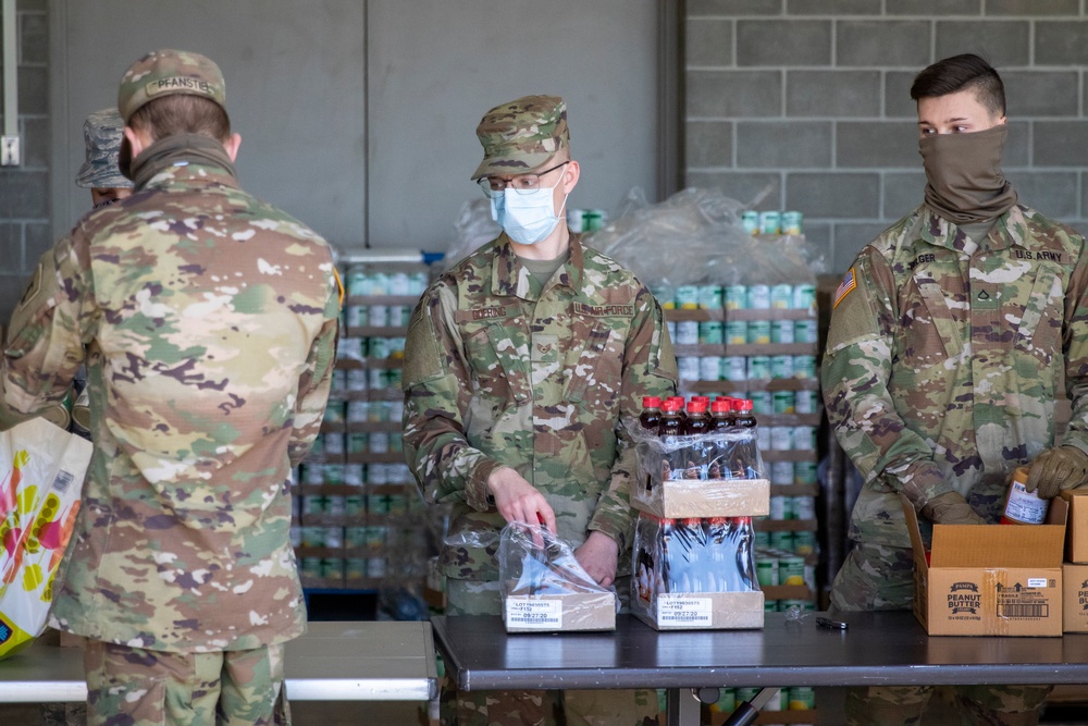 Nebraska National Guard supports food bank operations