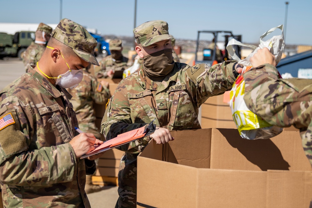 Nebraska National Guard supports food bank operations