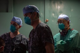 USNS Mercy Sailors Conduct an Interventional Radiology Study and Procedure on a Patient